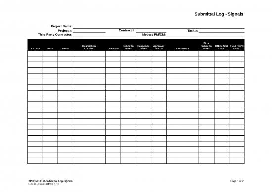 picture_Contractor Submittal Template Excel 31595 | Tpcqmp F 29 Submittallog Signalsrev00