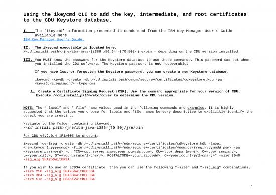 picture_Certificate Word Format 30220 | Using The Ibm Key Manager Cli To Create The Key Certificate