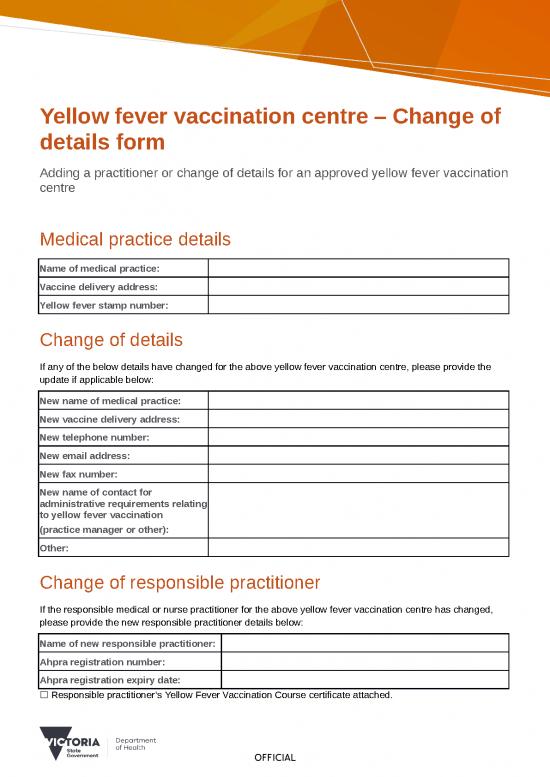 picture_Certificate Word Format 29565 | Yellow Fever Vaccination Centre Change Of Details Form