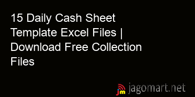 picture 15 Daily Cash Sheet Template Excel Files | Download Free Collection Files