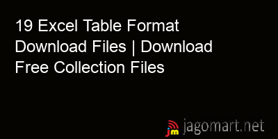 picture 19 Excel Table Format Download Files | Download Free Collection Files