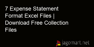 picture 7 Expense Statement Format Excel Files | Download Free Collection Files