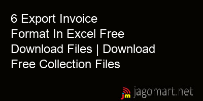 picture 6 Export Invoice Format In Excel Free Download Files | Download Free Collection Files