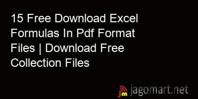 picture 15 Free Download Excel Formulas In Pdf Format Files | Download Free Collection Files