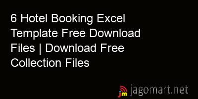picture 6 Hotel Booking Excel Template Free Download Files | Download Free Collection Files