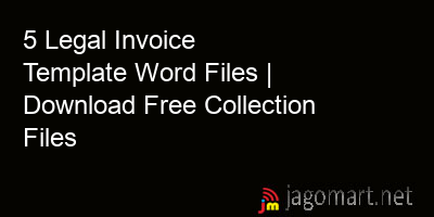 picture 5 Legal Invoice Template Word Files | Download Free Collection Files