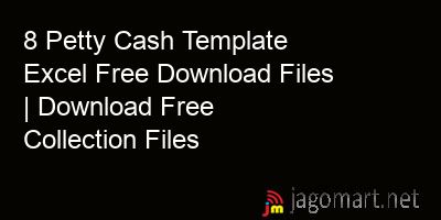 picture 8 Petty Cash Template Excel Free Download Files | Download Free Collection Files
