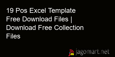 picture 19 Pos Excel Template Free Download Files | Download Free Collection Files