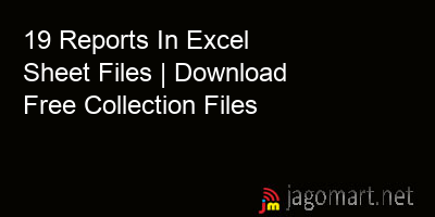 picture 19 Reports In Excel Sheet Files | Download Free Collection Files