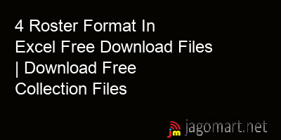 picture 4 Roster Format In Excel Free Download Files | Download Free Collection Files