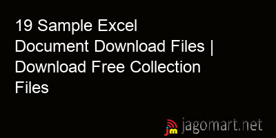 picture 19 Sample Excel Document Download Files | Download Free Collection Files
