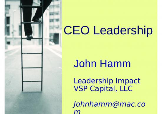 picture Business Power Point Slides 32051 | 2007 02 16 John Hamm On Ceo Leadership
