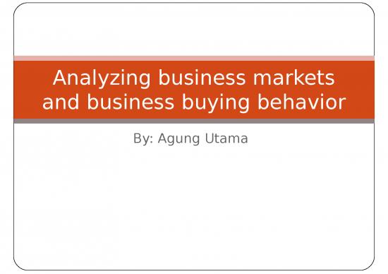 picture Business Power Point Slides 32008 | Analyzing Business Markets And Business Buying Behavior