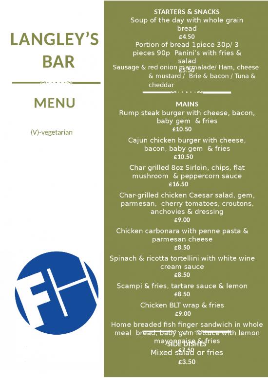 picture Powerpoint Restaurant Menu Template 32125 | Bar Menu 2019