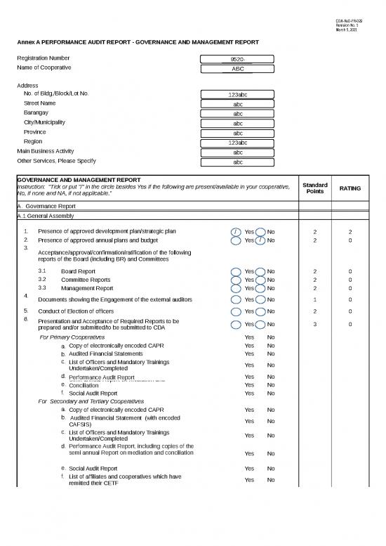 picture Excel Audit Report Template 32372 | Cda Red Fr 029 Performance Audit Report Re1 Final