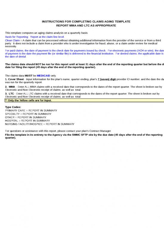 picture Aging Report In Excel Format 32320 | Claims Aging Report Smmc 04012017