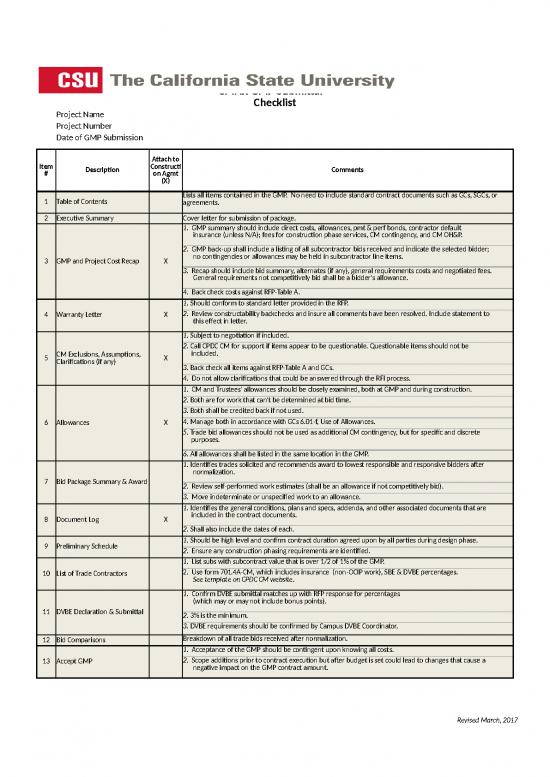 picture Checklist Template Excel Free Download 31627 | Cmr Model Ch I Overview Checklist Gmp Submittal