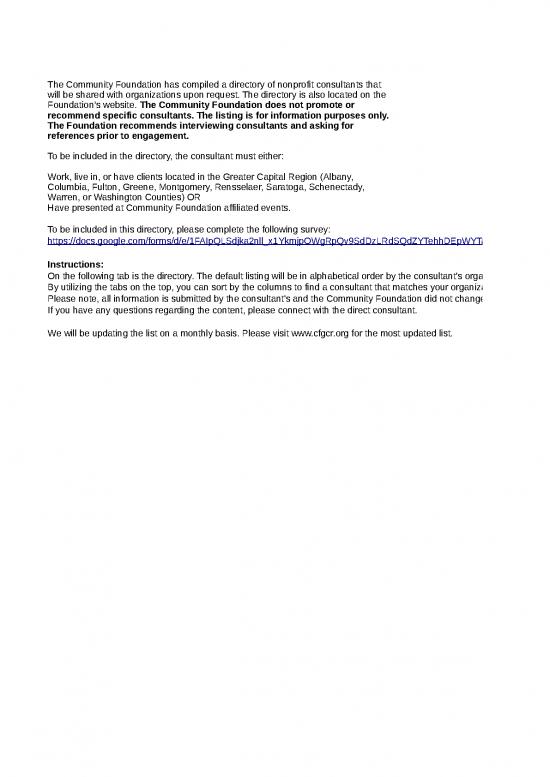 picture_Excel Sample Sheet 33458 | Community Foundation Nonprofit Consultant Directory 21
