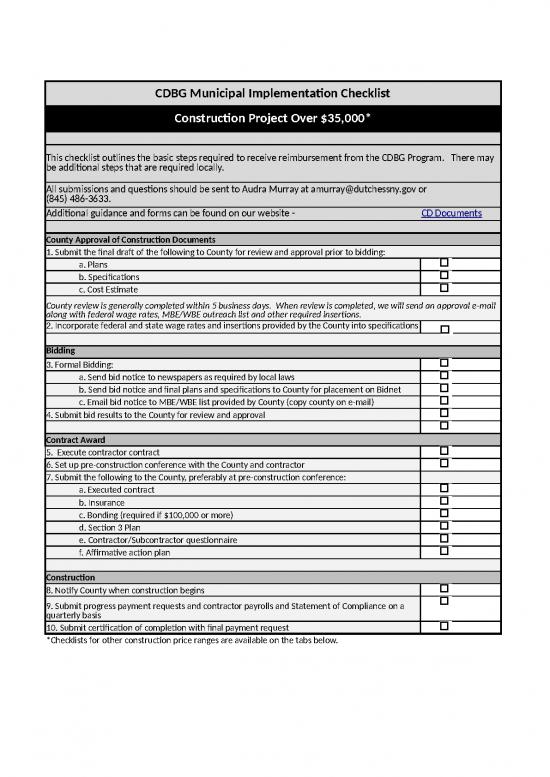 picture Checklist Template Excel Free Download 31652 | Construction Checklists