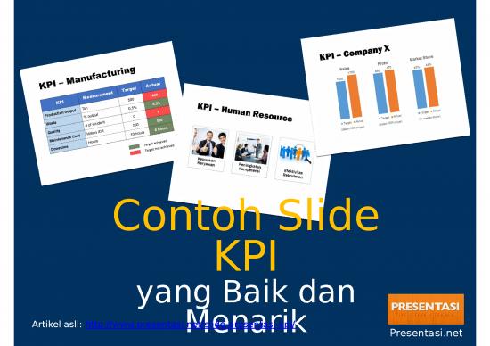 picture Company Presentation Template 33943 | Contoh Slide Kpi