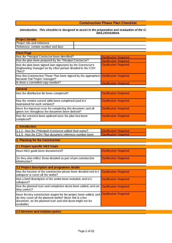 picture_Checklist Template Excel Free Download 31605 | Cpp Issue 3 Checklist