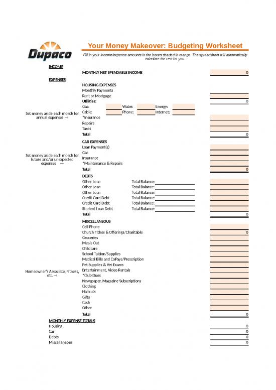 picture Spreadsheet For Expenses 32781 | Custom Budget Worksheet 11
