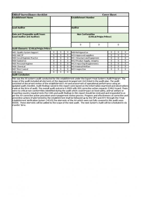 picture Excel Sample Sheet 32687 | Emsap Surveillance Checklist