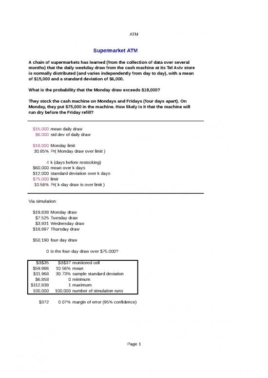 picture Excel Sample Sheet 32913 | Exercises 6 On Normal Distribution
