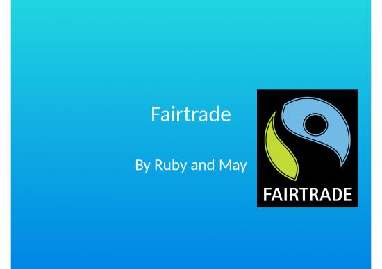 picture Business Power Point Slides 32213 | Fairtrade May And Ruby