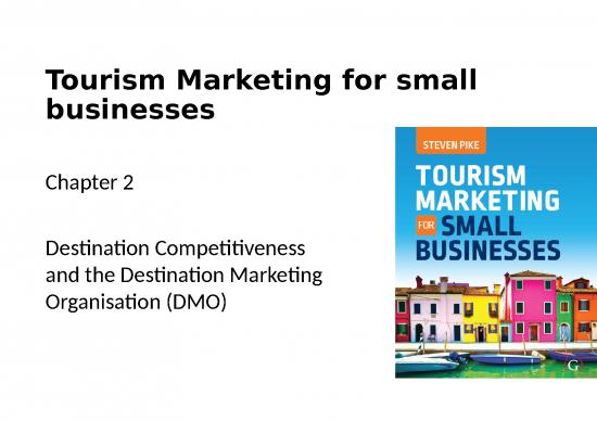 picture Business Power Point Slides 32136 | Filechapter 2   Destination Competitiveness And The Dmo