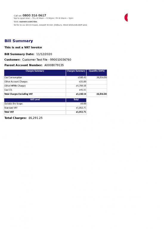 picture Excel Sample Sheet 33260 | Gas Bill Summary