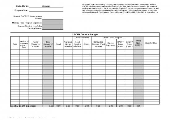 picture_Spreadsheet For Expenses 33241 | General Ledger