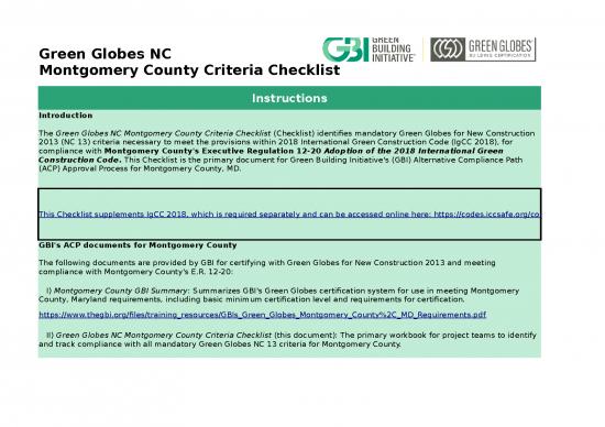 picture Checklist Template Excel Free Download 31702 | Green Globes Nc Montgomery County Criteria Checklist