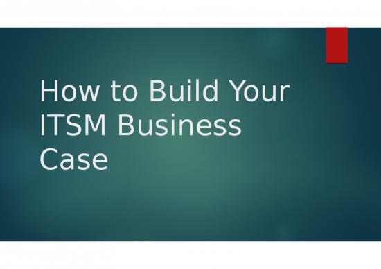 picture Business Power Point Slides 31992 | How To Build Your Itsm Business Case