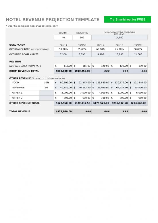 picture_Excel Sample Sheet 33724 | Ic Hotel Revenue Projection Template 10708