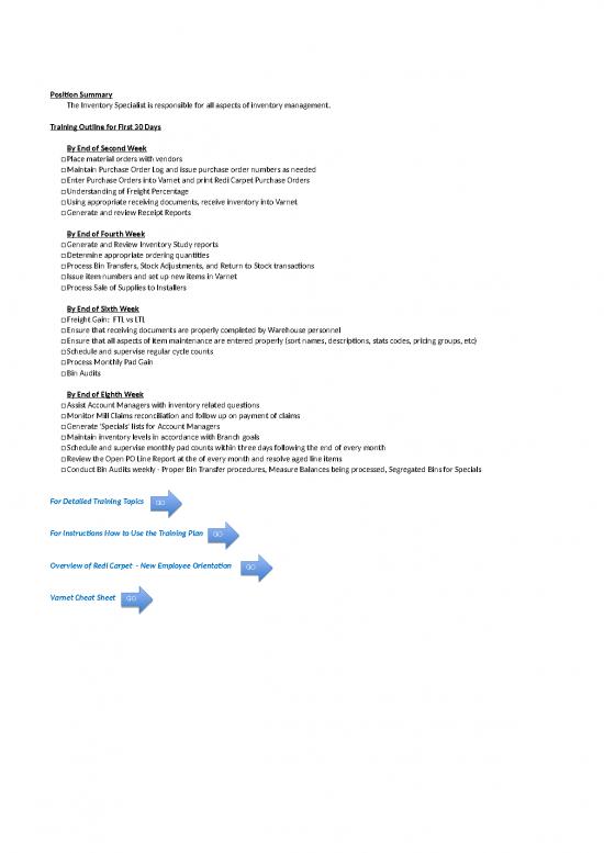 picture Inventory Excel Sheet 33699 | Invspec Training Plan