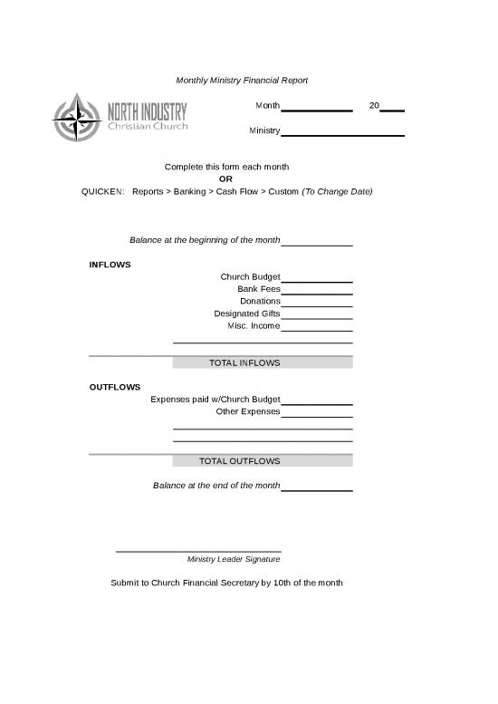 picture Spreadsheet For Expenses 33262 | Nicc Monthly Ministry Report