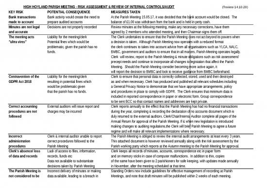 picture Petty Cash Sheet Format 32692 | Oct 2020 Revised Risk Assessment P1