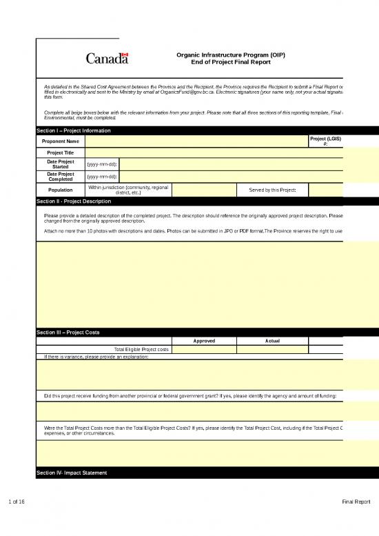 picture Cost Sheet Format In Excel 33777 | Organic Infrastructure Program  Final Report Template
