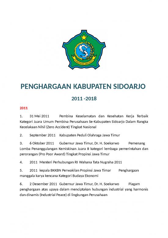 picture_Piagam Penghargaan Word 33785 | Penghargaan Sidoarjo Update Tahun 2011 2018 Jilid Lengkap