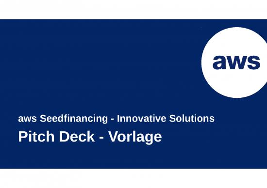 picture Business Power Point Slides 32061 | Pitch Deck Vorlage   Aws Seedfinancing   Innovative Solutions Final