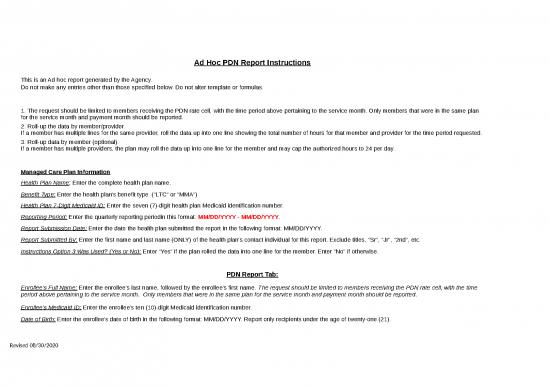 picture Excel Data Report Template 32322 | Pt 2020 57 Att2 Ad Hoc Quarterly Pdn Report Template