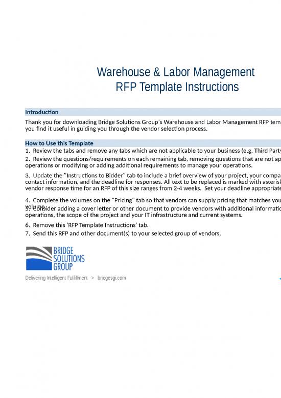 picture Excel Sample Sheet 33203 | Rfp Template For Wms And Labor