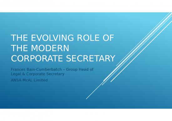 picture Business Power Point Slides 31909 | The Evolving Role Of The Modern Corporate Secretary