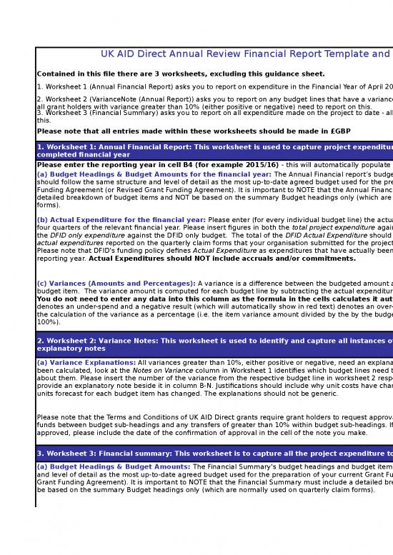 picture_Budget Spreadsheet 33121 | Uk Aid Direct Ar Financial Report Template 270117
