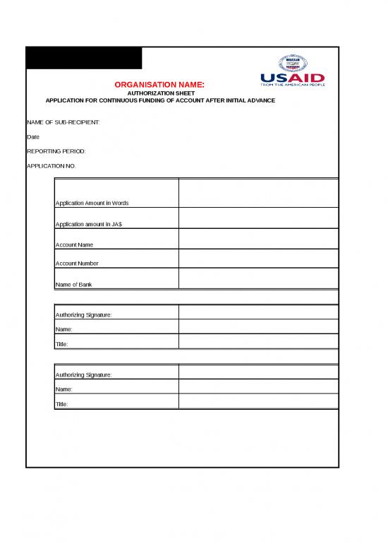 picture_Excel Sample Sheet 32529 | Usaid Monthly Financial Report