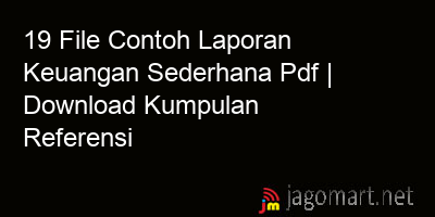 picture 19 File Contoh Laporan Keuangan Sederhana Pdf | Download Kumpulan Referensi