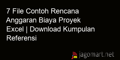 picture 7 File Contoh Rencana Anggaran Biaya Proyek Excel | Download Kumpulan Referensi