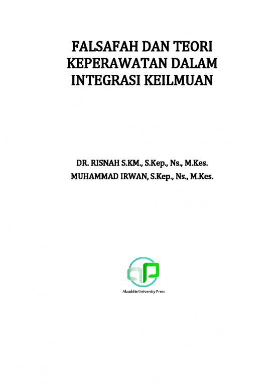 picture Ekonomi Pdf 35475 | Buku Falsafah Dan Teori  Keperawatan Dalam Integrasi Keilmuan Ok