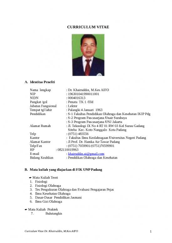 picture_Contoh Cv Menarik Doc 35152 | C D Khairuddin Kes Aifo